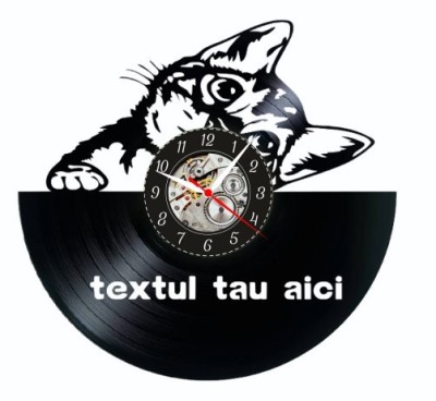 PISICUTA- CEAS DE PERETE (PERSONALIZABIL) foto