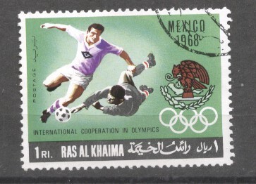 Ras Al Khaima 1969 Sport, Football, Soccer, used AS.058 foto
