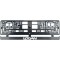 Set 2 bucati, suport numar inmatriculare Carbon, Logan