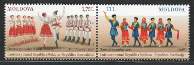 Moldova 2015 Mi 928/29 pair MNH - Dansuri populare foto