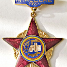 INSIGNA FRUNTAS IN INTRECEREA SOCIALISTA 1972