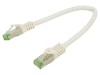 Cablu Patch S/FTP Cat 8.1 Goobay LSZH Alb 0.25m Cupru Dublu Ecranat