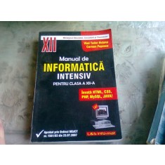 MANUAL DE INFORMATICA INTENSIV PENTRU CLASA A XII-A - VLAD TUDOR HUTANU