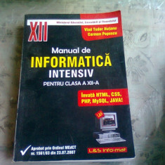 MANUAL DE INFORMATICA INTENSIV PENTRU CLASA A XII-A - VLAD TUDOR HUTANU