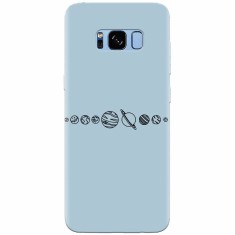 Husa silicon pentru Samsung S8 Plus, Planets foto