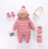 Combinezon roz pudra din fas pentru copii (Marime Disponibila: 6-9 luni, Superbaby