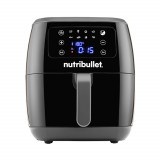 Friteuza fara ulei nutribullet XXL Digital Air Fryer, 1800 W, 7 L, 1.4 kg, 8 programe presetate, Afisaj digital, Negru