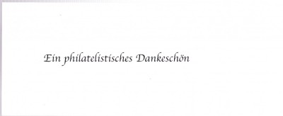 TSV - FDC EIN PHILATELISTISCHES DANKESCHON 2009 foto