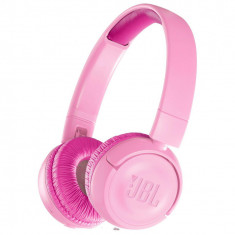 Casti audio pentru copii JBL JR300BT, wireless, roz foto