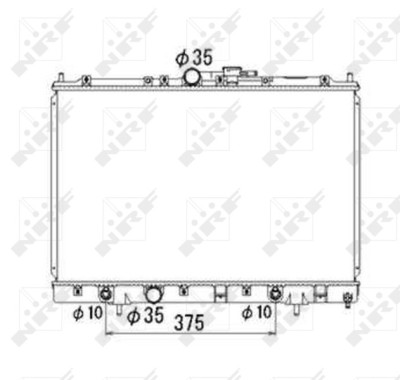 NRF 53686 Radiator, racire motor foto