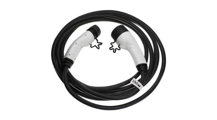 VHBW Cablu de &icirc;ncărcare pentru mașină electrică, Plug-In Hybrid - Cablu tip 2 la tip 2, trifazat, 16 A, 11 kW, 7 m