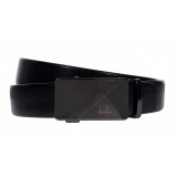 Curea barbati, casual, eleganta, din piele naturala, Negru 3.5cm - CK22N, MADE IN ROMANIA
