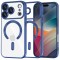 Husa MagSafe pentru Apple iPhone 17 Pro, Techsuit, Luxury Crystal, Albastra