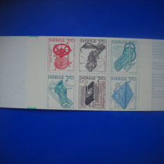 HOPCT TIMBRE SUEDIA MNH 940 PRODUSE EXPORT-BLOC CARNET-6 VALORI 1984-NESTAMPILAT