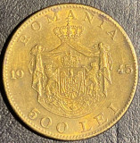 ROMANIA 500 LEI 1945 BRONZ / MONEDA DIN IMAGINI..