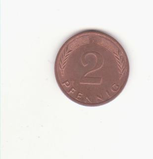 Germania (R.F.G.) 2 Pfennig 1972 litera G foto