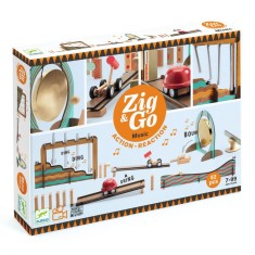 Set de constructie trasee Zig &amp; Go Muzica 52 piese, Djeco