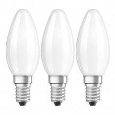 Set Becuri LED Osram, 4 W, 470 Lumeni, 2700 K, 220 V, E14, A++, 3 bucati