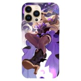 Husa compatibila cu Apple iPhone 15 Pro Max model Fischl Genshin Impact, Silicon, TPU, Viceversa, Transparent, Carcasa
