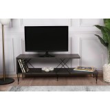 COMODA TV Street, Galben - Gri - Alb - Maro, 120 x 40 x 30 cm