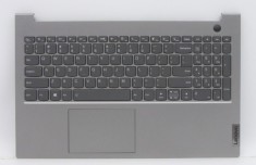 Palmrest cu tastatura Lenovo ThinkBook 15 G2 ARE Type 20VD, 5CB1B34810, iluminata, mineral grey, layout US AM2XE000300