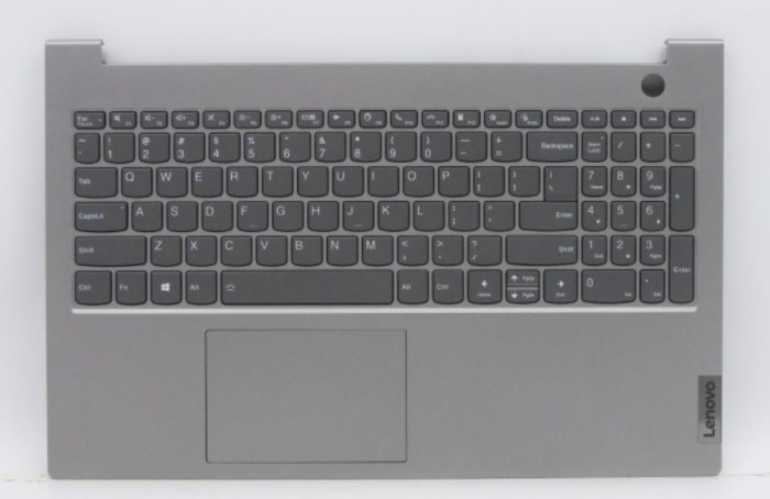 Palmrest cu tastatura Lenovo ThinkBook 15 G2 ARE Type 20VD, 5CB1B34810, iluminata, mineral grey, layout US AM2XE000300