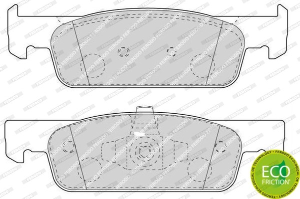 FERODO FDB4615 PREMIER ECO FRICTION set placute frana,frana disc