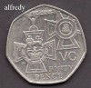 Anglia, Marea Britanie, 2006 50 Pence, Comemorativa, Victoria Cross I, Europa