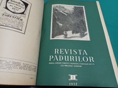 REVISTA PĂDURILOR* COLIGAT NR. 1-12* 1957* AN COMPLET *BJ foto