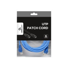 GEMBIRD PP6U, 3M B , Patch Cord UTP Cat6, RJ45, RJ45, 3m, Albastru, AWG24, CCA