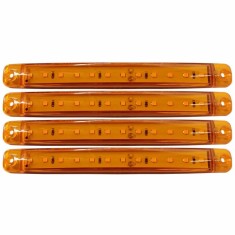 Lampa gabarit cu 12 LED-uri 12/24V set 4buc Cridem - Galben Garage AutoRide foto