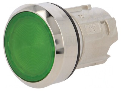 Comutator apăsare 22mm verde IP67 foto