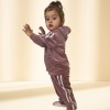 Trening roz pudra din catifea pentru fetite (Marime Disponibila: 9-12 luni, Superbaby