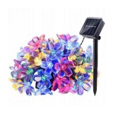Set 2 x Instalatie Solara de Gradina Flori de Cires cu 50 LED-uri, multicolor
