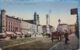Carte postala, Linz a.d. Donau, Franz Josef Platz, perioada interbelica