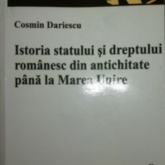 Istoria statului si dreptului romanesc din antichitate pana la Marea Unire Cosmin Dariescu