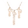 Colier argint 925 placat aur roz personalizat cu nume - Olelo, bile, bijuterie unicat