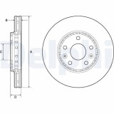 Set discuri frana fata DELPHI, Fiat Talento (296 ), 06.2016-; Opel Vivaro B (X82), 06.2014-, Vivaro B (X82), 06.2014-; Renault Trafic III, 05.2014-,