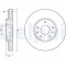 Set discuri frana fata DELPHI, Fiat Talento (296 ), 06.2016-; Opel Vivaro B (X82), 06.2014-, Vivaro B (X82), 06.2014-; Renault Trafic III, 05.2014-,