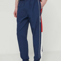 Tommy Jeans pantaloni de trening Archive Games culoarea bleumarin, cu model, DM0DM19539