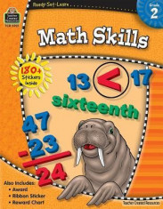 Math Skills, Grade 2 [With 180+ Stickers] foto