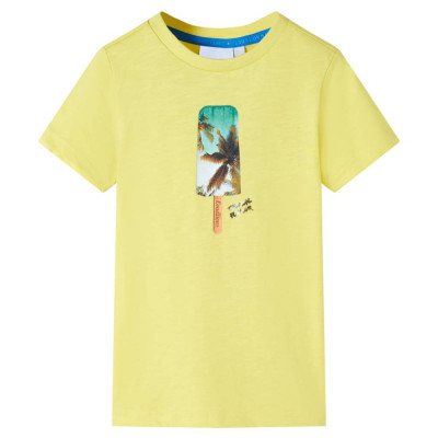 Tricou pentru copii, galben, 104 GartenMobel Dekor foto