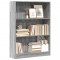 Gossi biblioteca, gri sonoma, 80x24x109 cm, lemn prelucrat