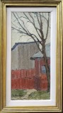 Vasile Melica (1924-2000) - Case - Ulei/Carton 21x44 cm - Album Arta cu Certificat Autenticitate