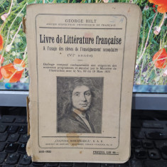 George Hilt, Livre de Litterature francaise, VIe annee, București 1931, 105