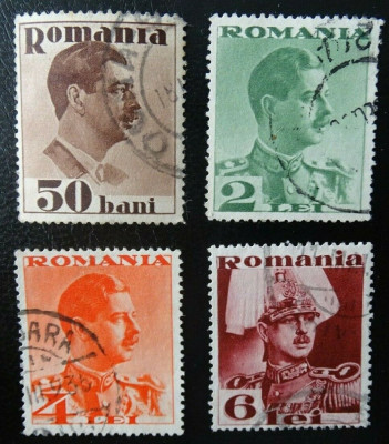 Romania LP 108 , Carol II Uzuale - fara posta , Stampilate foto