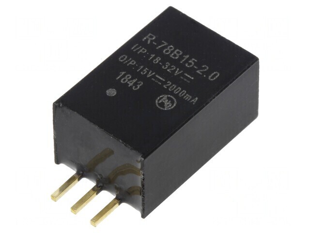 Convertor DC/DC 30W 18-32V la 15V 2A SIP3