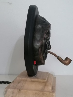 Statueta vintage cap de pescar 1920 foto