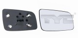 Sticla oglinda exterioara dreapta TYC pentru Opel Astra G T98, Convexa, Incalzita