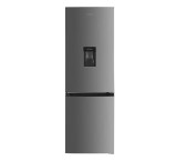 Combina frigorifica Heinner HCNF-HM291XWDE++, 291L, No Frost, Clasa E, Dozator apa, Inox, H 185 cm